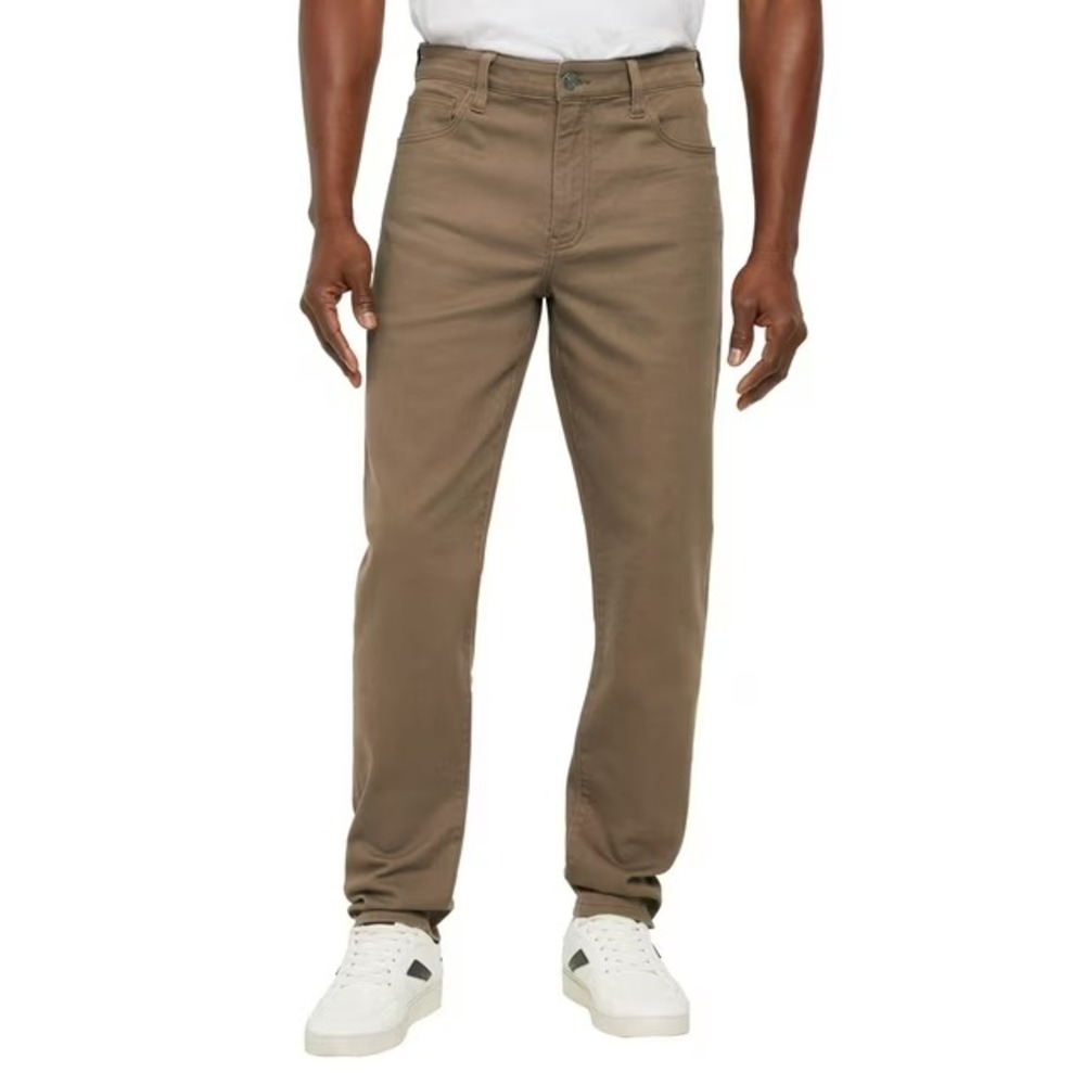 NWT Express Mens Slim Fit Denim Jeans 38 x 32 Brown Twill Stretch 5-Pocket